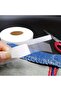 20mm WHITE 20m Roll Dual-Sided Fabric Adhesive Tape - Strong Hold No Sew Needed,Curtain Alterations, - 2