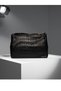 Duki Daso Black Faux Leather Crocodile Patterned Daily Women's Shoulder Bag |   Summer T8503 Black 3 Compartment Fermu - 5