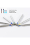 BR-41 JNSUR 10pcs/lot BR Round Shape Dental Diamond Burs Drills High Speed Handpiece Teeth Whitening