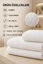 6 Pieces White 100% Cotton Hotel Hand - Face Towels - 50X90 cm - 2