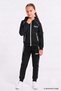Girl's Scuba Atheletic Raglan Sleeve Hooded Diving Fabric Tracksuit Set Esf7027