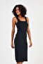 Square Collar Pencil Dress with Strap (B23-00205) - 4