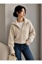 Turn-Down Collar Zippered Knitwear Cardigan - Jacket - 3
