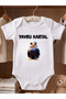 Baby Eagle Printed Baby Bodysuit Fan Themed Black and White 100% Cotton Gift