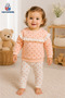 Baby Girl Child Heart Pattern Bolera Angel Set - 8