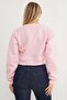 3 Thread California Letter Print Crop Sweatshirt - 3