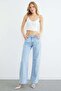 Stone Embellished Palazzo Jeans - 6