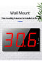 30-130dB Wall Hanging Mounted Digital Sound Level Meter Tester Volume Measuring Measuring Alarm D...