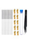 10PCS 0.4mm Brass Nozzle Extruder With 10pcs Cleaning Needles For Ender 3 3S Pro V2 CR10 Anet A8 ...