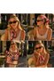 13462 Ethnic Floral Patterned Scarf 50X50 cm - 4