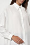 Women's Long Oversize Shirt 1497 - White - 3
