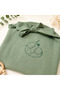 Breastfeeding Cover with Embroidery Detail, 100% Cotton, Double Layer Muslin, Multi-Purpose Stroller Cover, Breastfeeding Apron, Water Green - 4