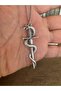 Unisex Necklace with Sword and Snake Figures – Power and Wisdom Themed Design with 60 cm Chain - 2
