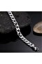 Gurmet Men's Steel Chain Bracelet 4mm Silver - 4