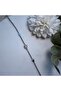 Drop Stone Silver Color Tamtur Bracelet (17 cm) - 2