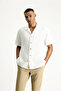 Oversize Short Sleeve Cotton Shirt - 3