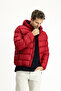 Sports Puffer Jacket with Hooded Bag - 4