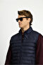 Slim Fit High Collar Zippered Quilted Sports Vest - 5