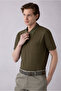 Regular Fit Cotton Embroidered Pocket Polo Neck T-Shirt - 5