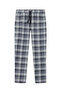 Cotton Plaid Knitted Pajamas with Bag - Sweatpants - 5