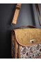 Ethnic-Inspired Bohemian Chic: Patterned and Suede-Details Shoulder Bag - 3