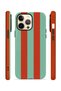 iPhone 13 Pro Vorian Double Layer Case Terracotta Mint Stripe - 2