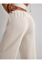 Wide-Leg Sweatpants with Four Lace Details on the Front, High Waist, Comfortable Fit - 2