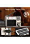 Golden Retro All-Band Radio Wireless Audio Connectivity Solar & Multi-Mode Charging Long-Lasting Bat - 6