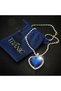 Blue Europe and The United States Fashion Trend of The Heart of The Ocean Blue Love Eternal Pendant