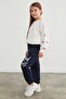 3 Thread Letter Printed Girls' Sweatpants - 5