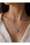 Sparkling Stone Steel Necklace Gift Women Silver Color 316L Stainless - 2