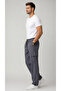 Men's Metallic Parachute Fabric Baggy Pants with Commando Pockets and Adjustable Clip-On Legs - 3