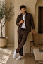 Men's Cotton Fabric Shirt and Pants Set - 3