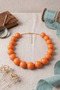 Orange Hooded Style Necklace - 3