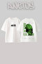Billie Eilish 7 Design Back Printed Cotton White Oversize T-Shirt