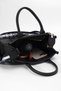 Women's Black Hand and Crossbody Medium Shoulder Bag Width 28cm Length 21cm - 5