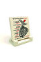 Mevlana's 7 Teachings (English) Printed Stone Tabletop 10X10 1H-7Öğüt1E