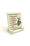 Mevlana's 7 Teachings (English) Printed Stone Tabletop 10X10 1H-7Öğüt2E