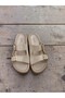 Anatomical, Flexible, Comfortable Women's Slippers with Two Buckles and Silvery Print.