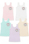 Girl's Athlete Wide Strap Cat Printed Cotton Lycra T-Shirt - 2