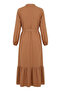 Hakim Collar Belted Viscose Dress 4077-05 Milk Coffee - 6