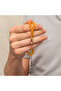Silver Ball Kazaz Tassel-Adorned Tightened Amber Prayer Beads - 4