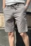 Men's, waist lace up, regular fit, Old Money Culture, cotton, linen woven shorts 24INP284 - 7