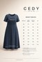 Stone Embellished Oversize Dress Comfortable Fit Casual Stylish Pocket Detail Summer Women's Dress C801 Blue - 2