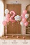 2 Year Old Birthday Balloon Set |   Pink Girl Concept |   Folyo Rakam Bulut |   Birthday Special Day Decoration