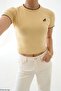 Women's Crew Neck Design Printed Cotton T-Shirt - 2