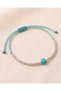 Turquoise Cube Bracelet, Hematite Bracelet, Water Resistant Bracelet, Minimal Gift Women's Bracelet - 2