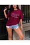 Burgundy Text Printed Oversize Combed Cotton T-Shirt – “I’M Just an Attractive Introvert” Design - 2