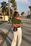 Women's Casual Slim Basic Khaki Blouse - 2