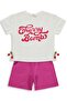 Cherry Bomb Printed Set for Ages 2-5 - Ecru